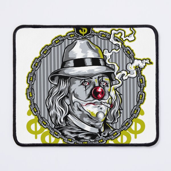 Item preview, Benjamin Franklin Clown Gangster Vector T-Shirt Design designed and sold by BrewChef.