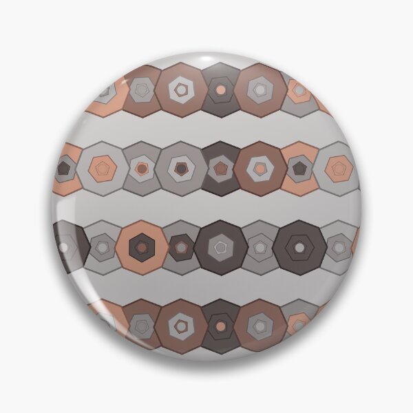 Item preview, Chicago Industrial Copper Geometric Stripe Pattern designed and sold by Patterns 1920.