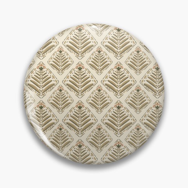 Item preview, Olive Botanical Diamond Pattern | Mid Century Modern Scandinavian Floral Design designed and sold by Almanzart.