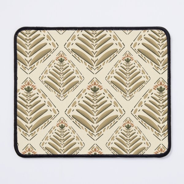Item preview, Olive Botanical Diamond Pattern | Mid Century Modern Scandinavian Floral Design designed and sold by Almanzart.