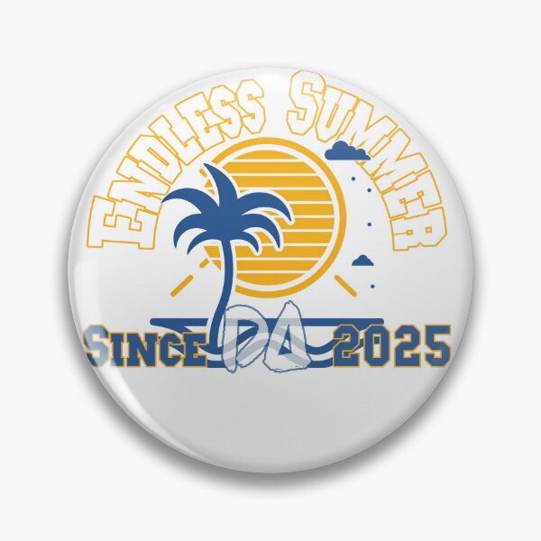 Item preview, Endless Summer Vintage Varsity Palm Tree Retro Sunset Coastal Beach Streetwear Graphic designed and sold by DesignArtist.ia.