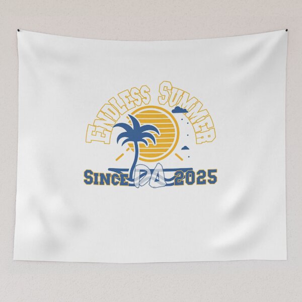 Item preview, Endless Summer Vintage Varsity Palm Tree Retro Sunset Coastal Beach Streetwear Graphic designed and sold by DesignArtist.ia.