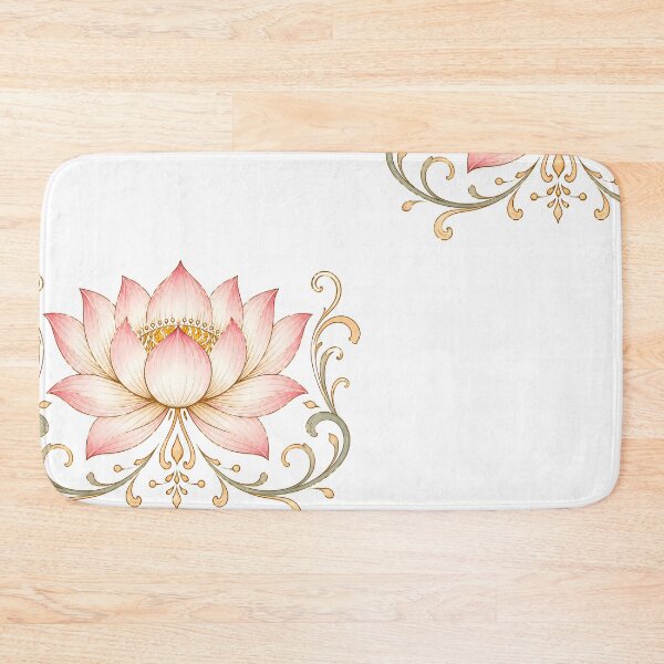 Item preview, buddha Pink and gold Lotus designed and sold by Dreamweaver Mandalas.