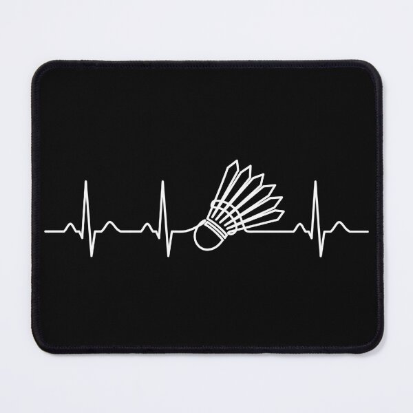 Item preview, Heartbeat Shuttlecock - Sports Lover Badminton Player Gift designed and sold by clickbongski.