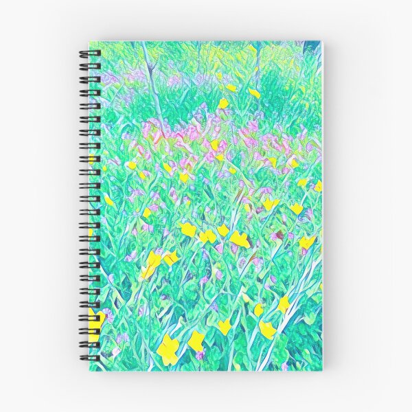 Item preview, Pastel Impressionist Wildflower Meadow Yellow and Pink Floral Painting designed and sold by BalkanBloom.