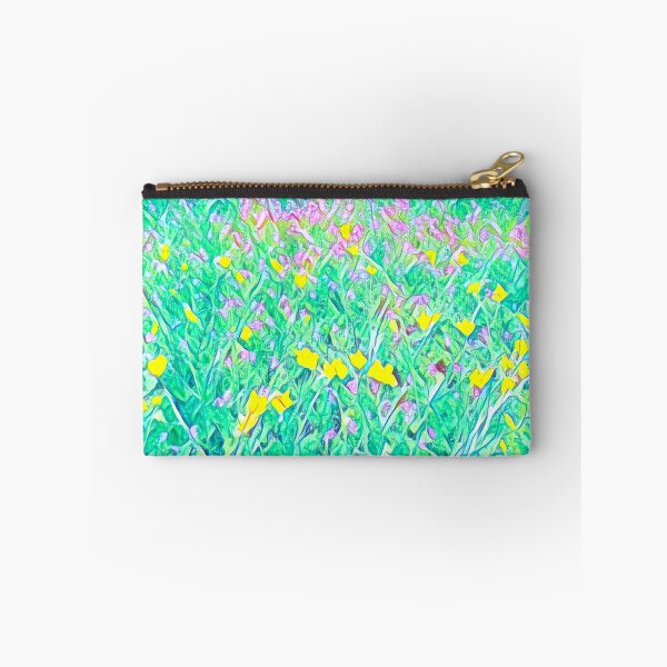 Item preview, Pastel Impressionist Wildflower Meadow Yellow and Pink Floral Painting designed and sold by BalkanBloom.