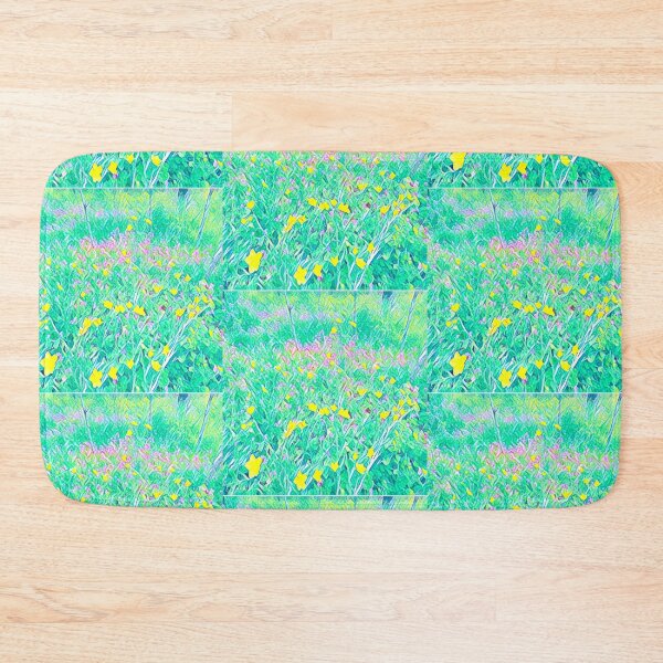 Item preview, Pastel Impressionist Wildflower Meadow Yellow and Pink Floral Painting designed and sold by BalkanBloom.