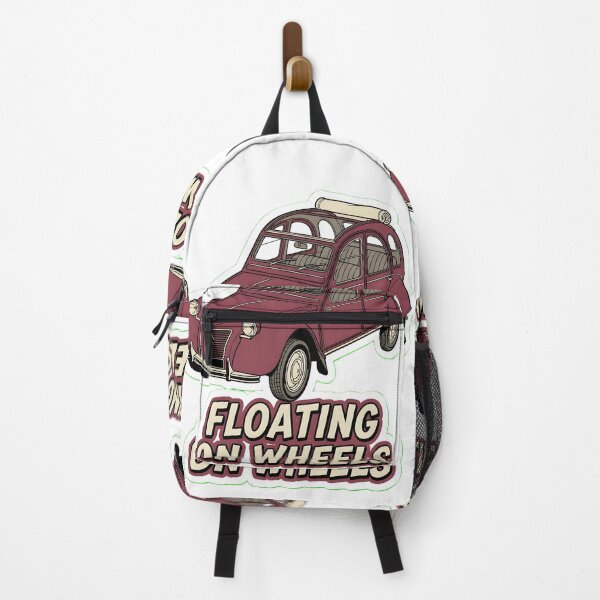 Item preview, Vintage Citroen 2CV Floating On Wheels Classic Car Art designed and sold by EKHOAISTORE.