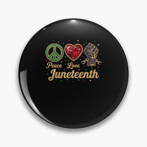 Item preview, Peace Love Juneteenth Black History Freedom Celebration designed and sold by PixlCrypt.