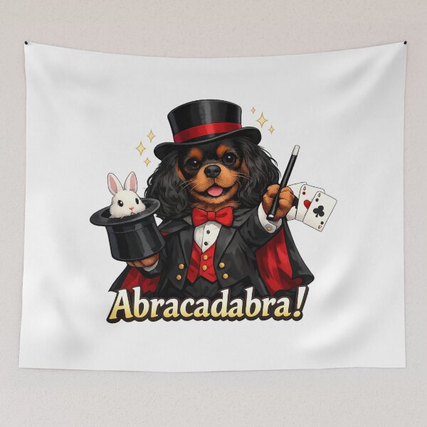 Item preview, Abracadabra! The Magical Black&Tan Cavalier designed and sold by SpottyRainbow.
