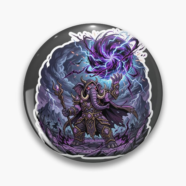 Item preview, Dark Sorcerer Elephant Demon Anime Sticker designed and sold by uegi.