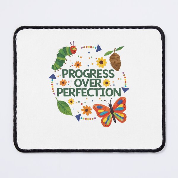 Item preview, Progress Over Perfection Butterfly Growth Motivation designed and sold by PixlCrypt.