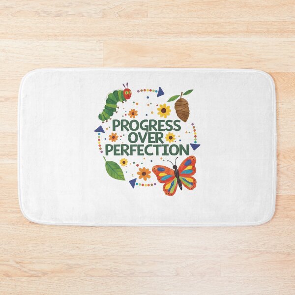 Item preview, Progress Over Perfection Butterfly Growth Motivation designed and sold by PixlCrypt.
