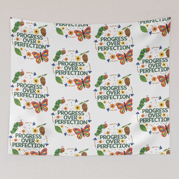 Item preview, Progress Over Perfection Butterfly Growth Motivation designed and sold by PixlCrypt.