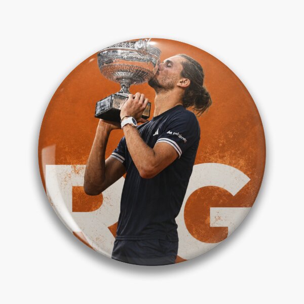 Item preview, Alexander Zverev Roland Garros Trophy Victory Clay Court Tennis Poster designed and sold by Holy-Verse.