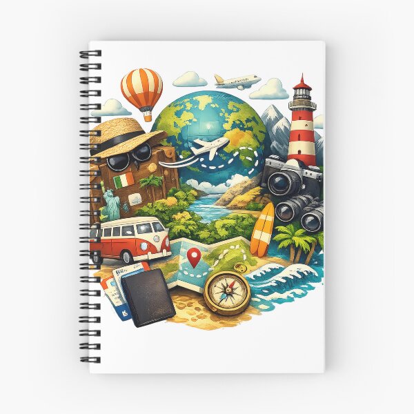 Item preview, Vintage Travel Adventure Collage Design designed and sold by ali prints.