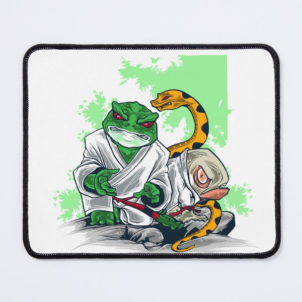 Item preview, Martial Arts Animals Vector Mascot with Frog, Snake, and Lizard designed and sold by BrewChef.