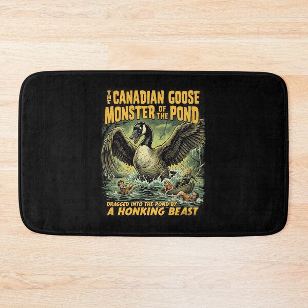 Item preview, The Canadian Goose Monster of the Pond Retro Monster Horror Movie Theme designed and sold by Milasneeze.