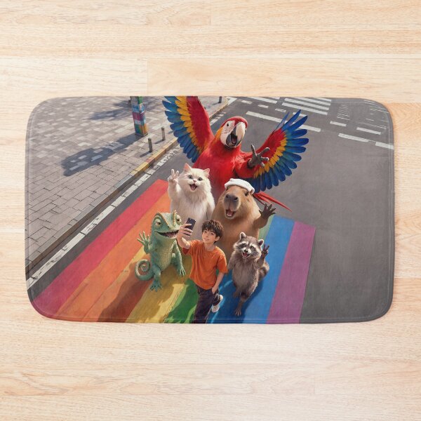Item preview, Selfie Boy Rainbow Crossing designed and sold by ZKOZKOHI.