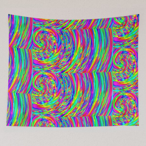 Item preview, swirl rainbow heatwave designed and sold by oddityghosting.
