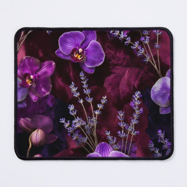 Item preview, Vibrant Purple and Magenta Floral Pattern designed and sold by IntelliMindDesigns.