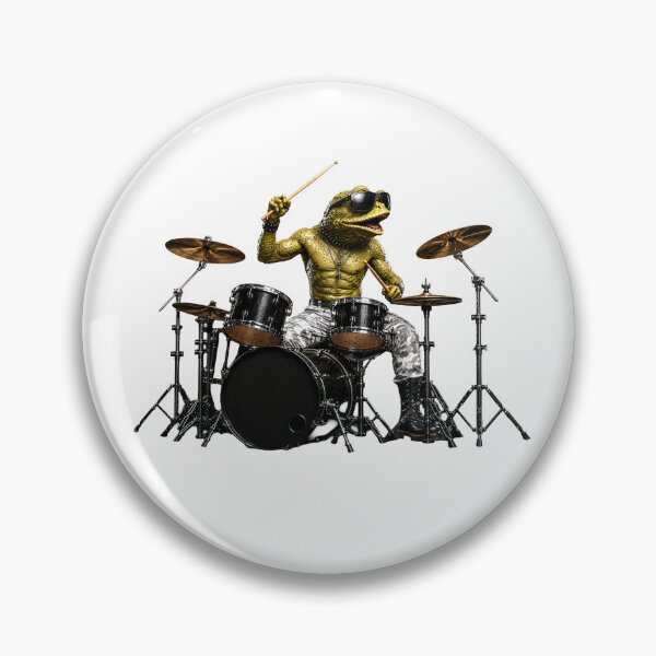 Item preview, Funny Frog Drummer Gifts For Musicians designed and sold by Bisonia.