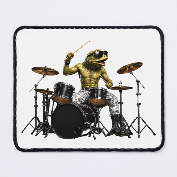 Item preview, Funny Frog Drummer Gifts For Musicians designed and sold by Bisonia.