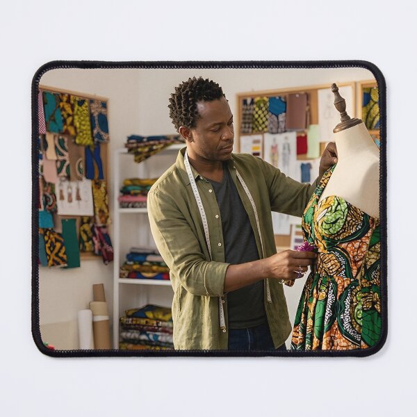Item preview, African Fashion Designer in Creative Studio designed and sold by SavannaCanvas.