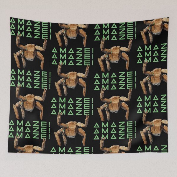 Item preview, Amaze Crab Funny Crab Pun Alien Meme designed and sold by KAWKAW-DRHM.