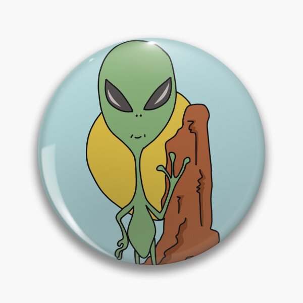 Item preview, Green Western Alien  designed and sold by DorcasElin Taylor.
