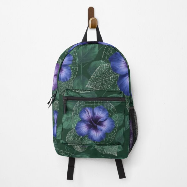 Item preview, Lush Green and Blue Floral Botanical Pattern designed and sold by IntelliMindDesigns.