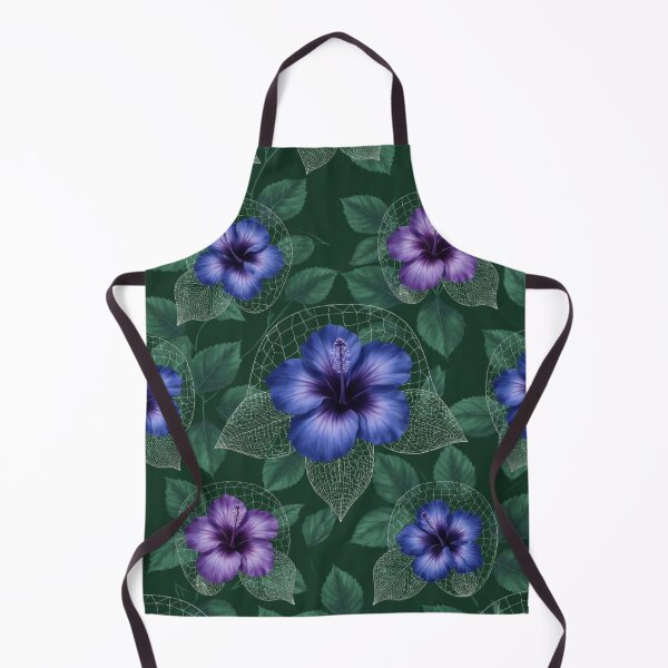 Item preview, Lush Green and Blue Floral Botanical Pattern designed and sold by IntelliMindDesigns.
