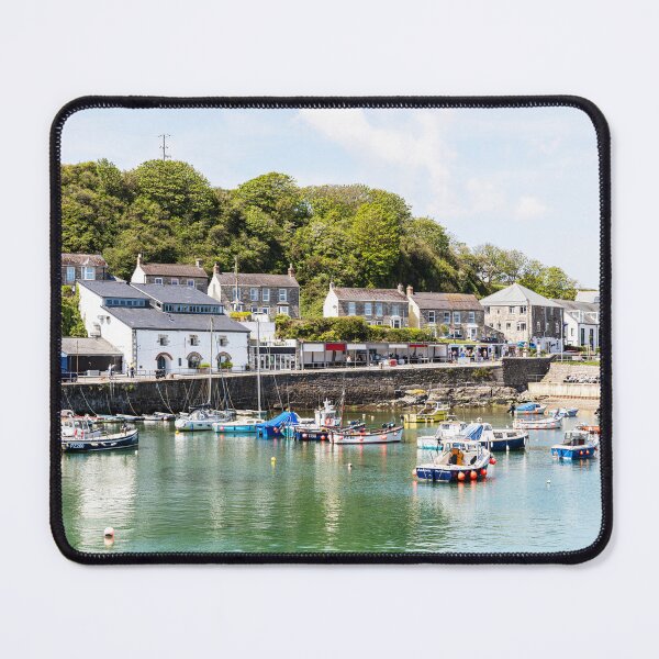 Item preview, Porthleven Harbour with Boats and Waterfront Houses, Cornwall, UK designed and sold by Paul Thompson Photography.