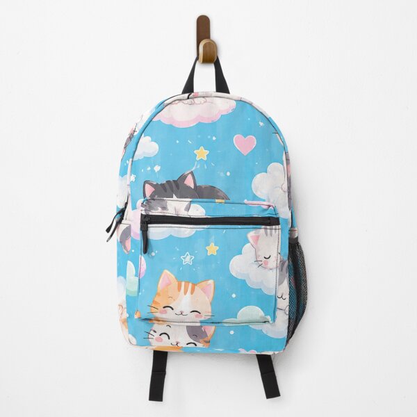 Item preview, Cute Cats on Clouds Shower Curtain – Kawaii Pastel Cat Bathroom Decor designed and sold by IconicDesignsXd.