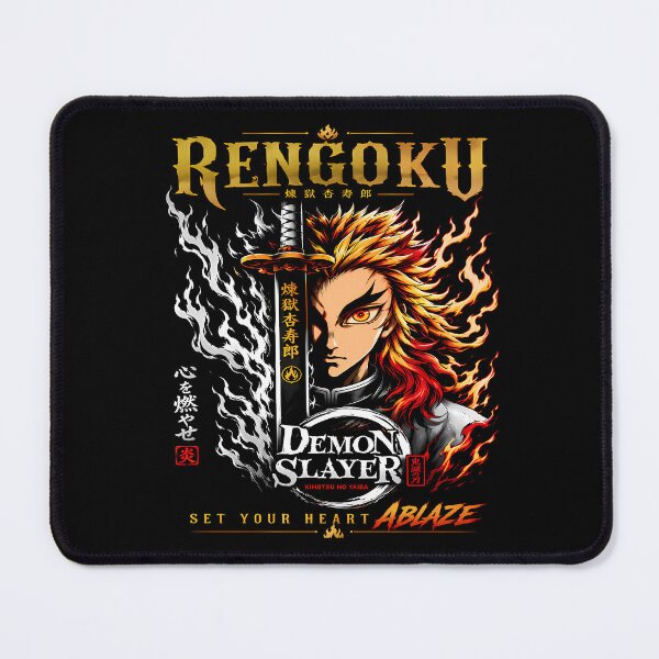 Item preview, Kyojuro Rengoku - Flame Breathing Hashira -Set Your Heart Ablaze Aesthetic Design designed and sold by Trinidesigns123.