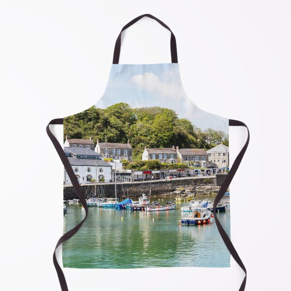 Item preview, Porthleven Harbour with Boats and Waterfront Houses, Cornwall, UK designed and sold by Paul Thompson Photography.