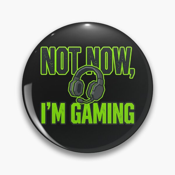 Item preview, Not Now I'm Gaming Funny Gamer Headset Neon Green Video Game Teen Boy Design designed and sold by ASfindsStore.