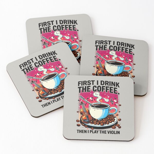 Item preview, Coffee and Violin – Pop Art Aesthetic designed and sold by Art-Arcade6.
