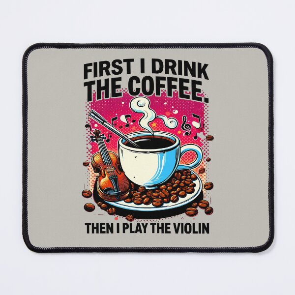 Item preview, Coffee and Violin – Pop Art Aesthetic designed and sold by Art-Arcade6.