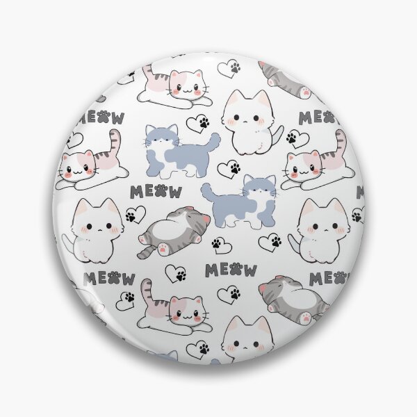 Item preview, Cute Chubby Kittens and Meow Hearts designed and sold by AleksaDesignMTL.