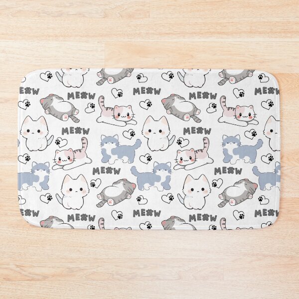 Item preview, Cute Chubby Kittens and Meow Hearts designed and sold by AleksaDesignMTL.