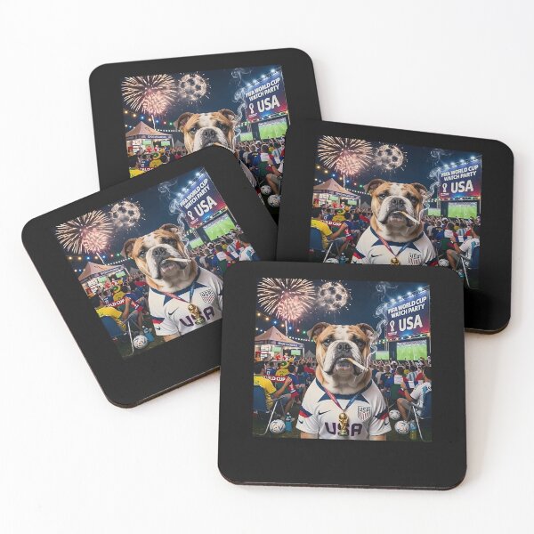 Item preview, USA Bulldog World Cup 2026 Patriotic Soccer Fan designed and sold by KAWKAW-DRHM.