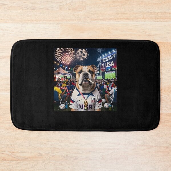 Item preview, USA Bulldog World Cup 2026 Patriotic Soccer Fan designed and sold by KAWKAW-DRHM.