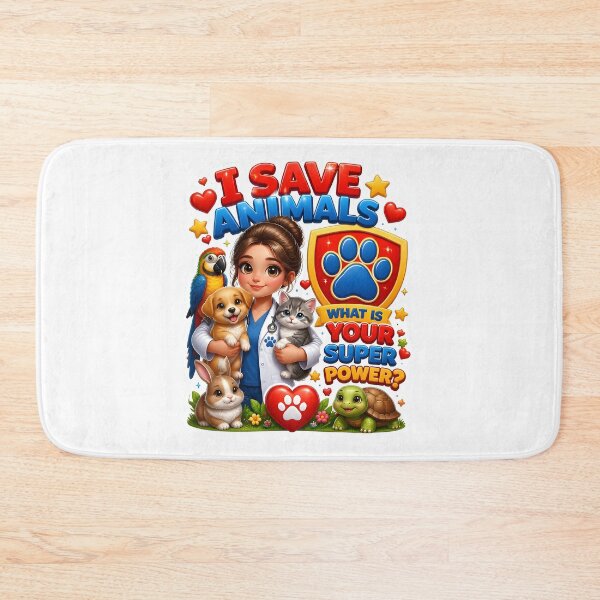 Item preview, I Save Animals What Is Your Super Power? Funny Veterinarian Gift  designed and sold by Bettybee00.