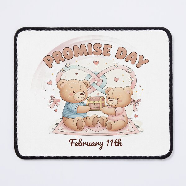 Item preview, Promise Day Celebration – Teddy Bears Sharing a Promise designed and sold by Artisan Finds Online.