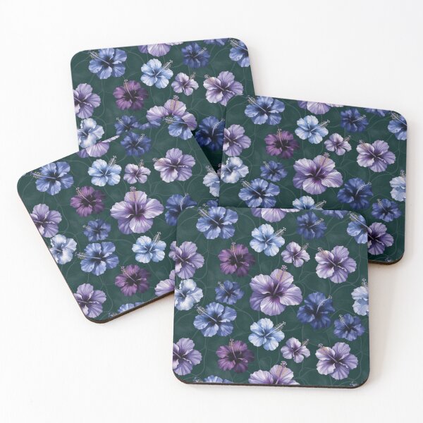 Item preview, Delicate Blue and Purple Wildflower Pattern designed and sold by IntelliMindDesigns.