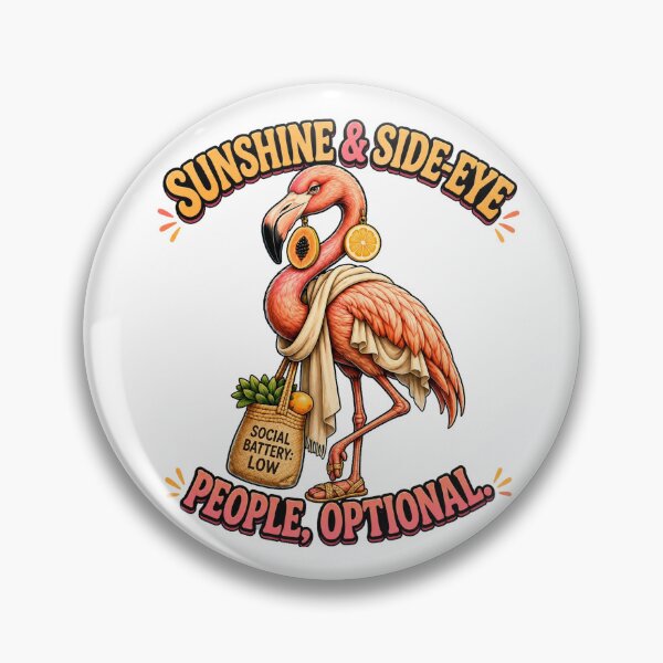 Item preview, Funny Introvert Flamingo Vacation designed and sold by Gentlestate.