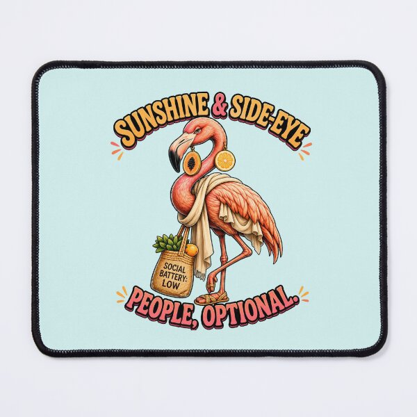 Item preview, Funny Introvert Flamingo Vacation designed and sold by Gentlestate.