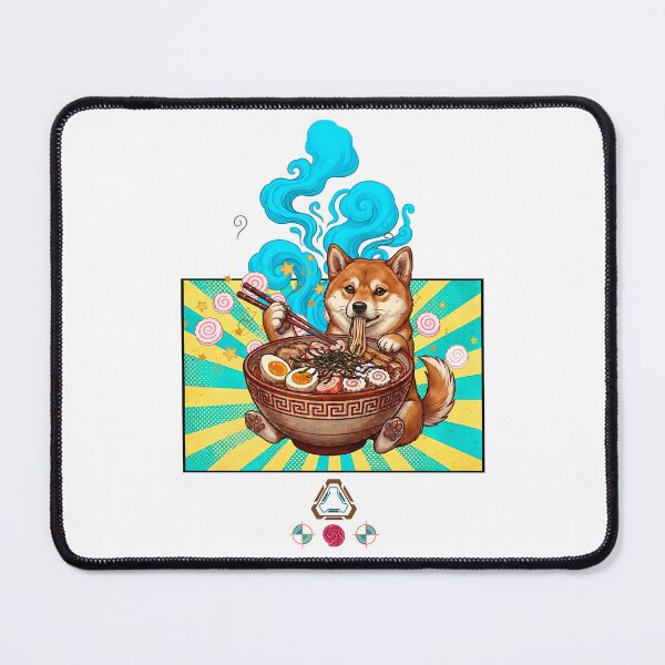 Item preview, Shiba Inu in a Ramen Bowl – Kawaii Noodle Pup Art designed and sold by m-yoga-store.