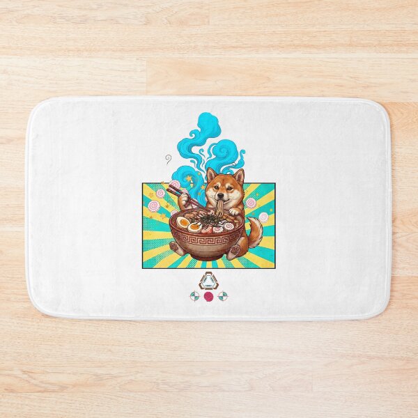 Item preview, Shiba Inu in a Ramen Bowl – Kawaii Noodle Pup Art designed and sold by m-yoga-store.